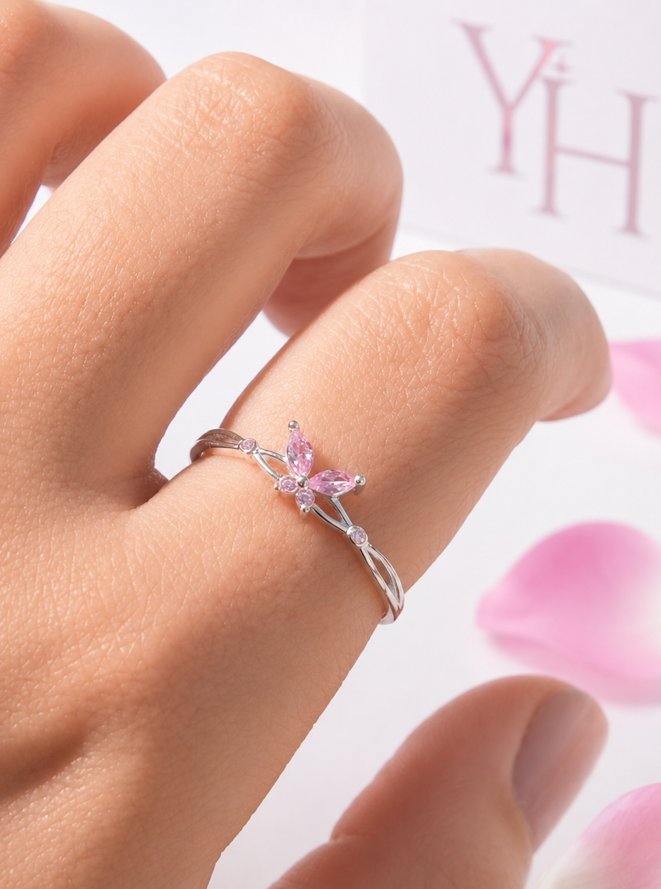 Anillo Mariposa Rosé
